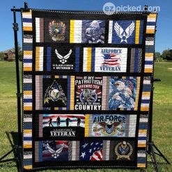 Us Airforce Veteran Blanket Lk08