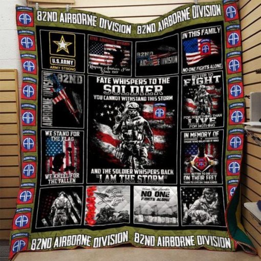 U.S Army 82nd Airborne 3d Quilt Blanket Printing Ntt Qdt12