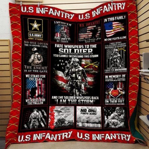 U.S Army Infantry 3d Printing Quilt Blanket Ntt Qdt11