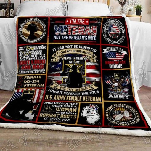 U.S. Army Women Veterans Ps102Am Sofa Blanket