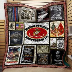 Us Marine Veteran Quilt On Sale!