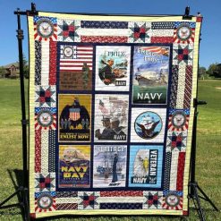 Us Navy Quilt Blanket Lk08