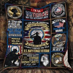 U.S. Navy Women Veterans Quilt Blanket Kc1207