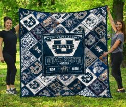 Utah State Aggies Usa Quilt Blanket LC4