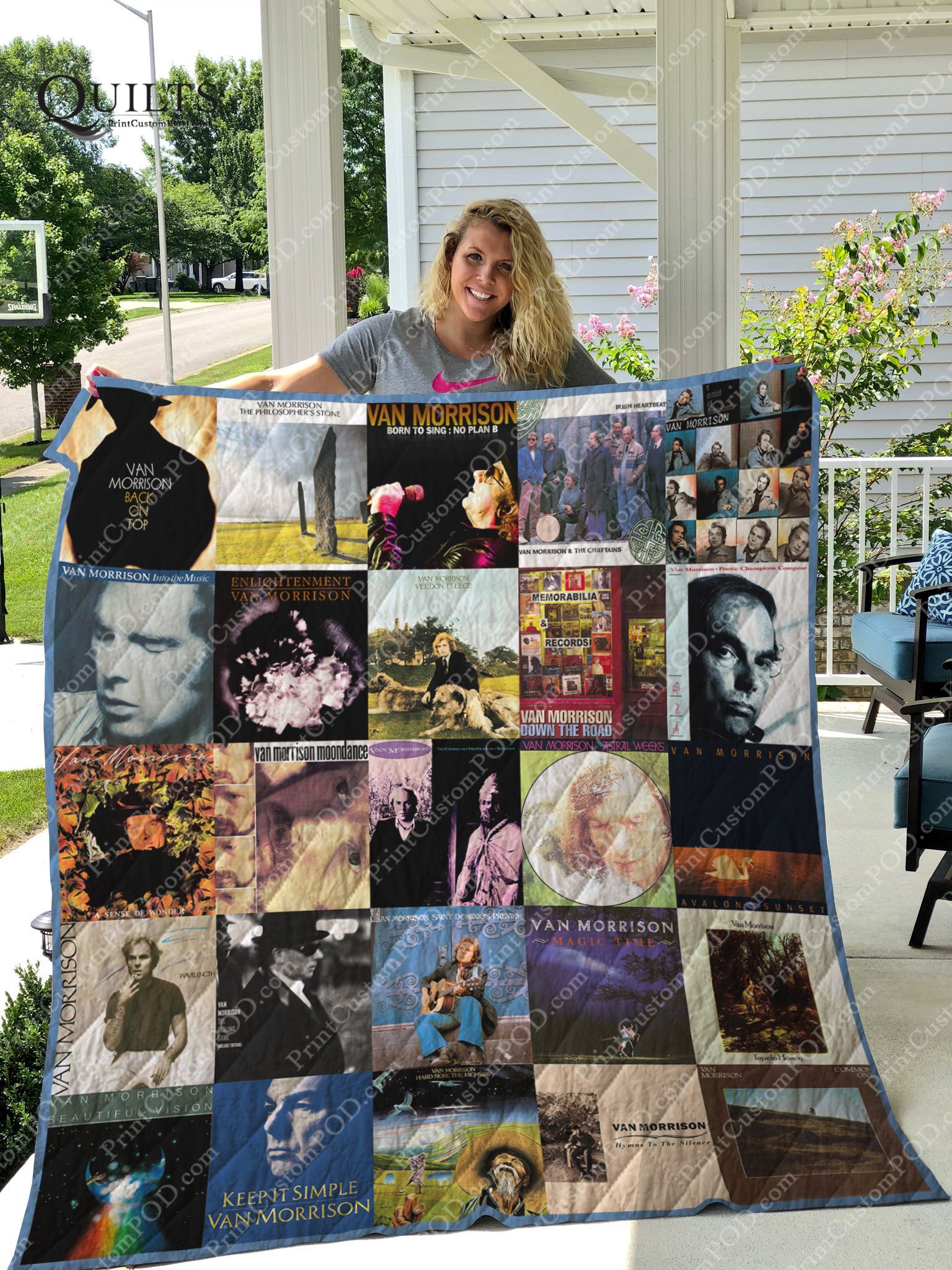 Van Morrison Albums Quilt Blanket For Fans Ver 25