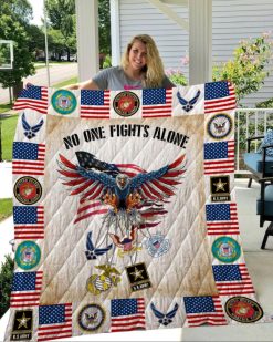 Veteran Us Military Quilt Blanket