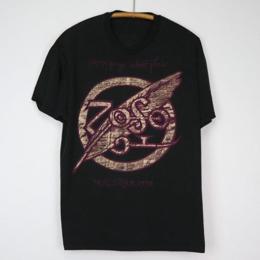 Vintage 1995 Jimmy Page Robert Plant Zoso World Tour Shirt