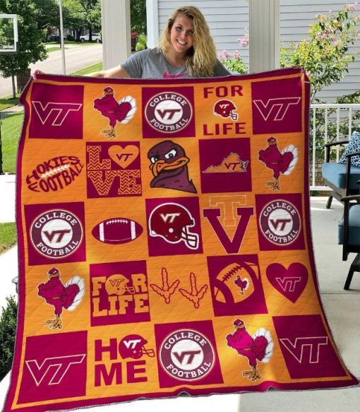 Virginia Tech Hokies Quilt Blanket B070631