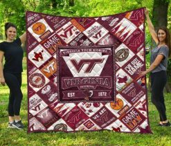 Virginia Tech Hokies Quilt Blanket