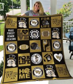 Wake Forest Demon Deacons Quilt Blanket B070633