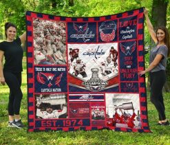 Washington Capitals Hockey Quilt Blanket MN06