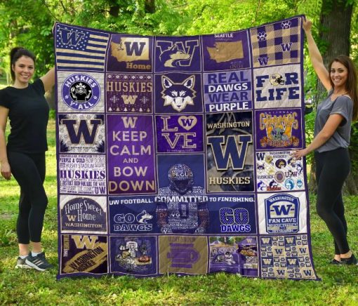 Washington Huskies Quilt Blanket