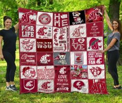 Washington State Cougars Quilt Blanket