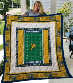 West Virginia Mountaineers Quilt Blanket 8