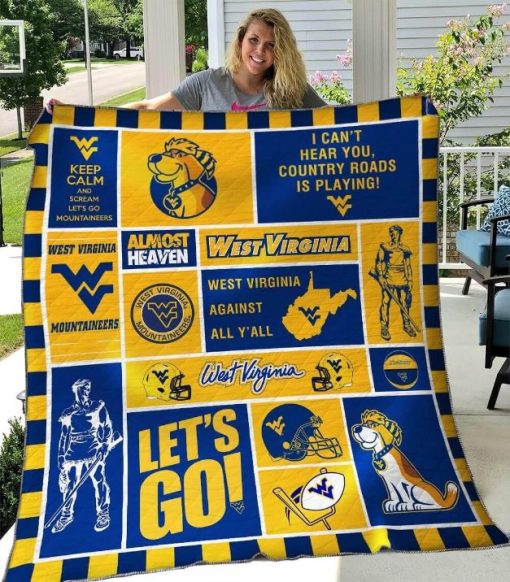 West Virginia Mountaineers Quilt Blanket B230514