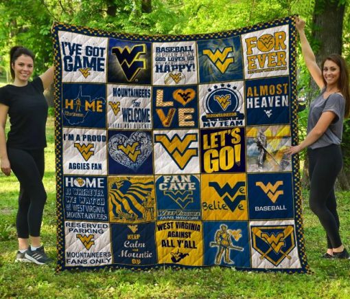 West Virginia Mountaineers Quilt Blanket LC8