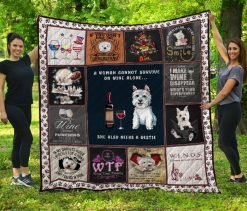 Westie Quilt Blanket