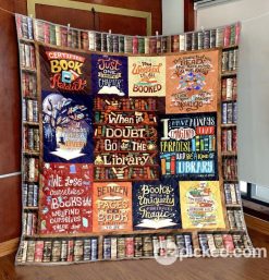 When In Doubt Go To Library Quilt Blanket Yhl3