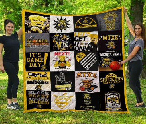 Wichita State Shockers Quilt Blanket