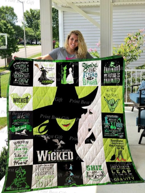 Wicked Poster Quilt Blanket