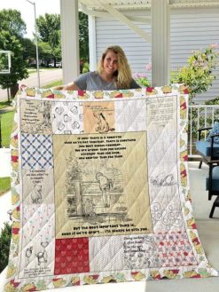 Winnie The Pooh Quilt Blanket I2D2
