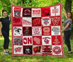 Wisconsin Badgers Quilt Blanket LC7
