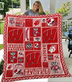 Wisconsin Badgers Quilt Blanket