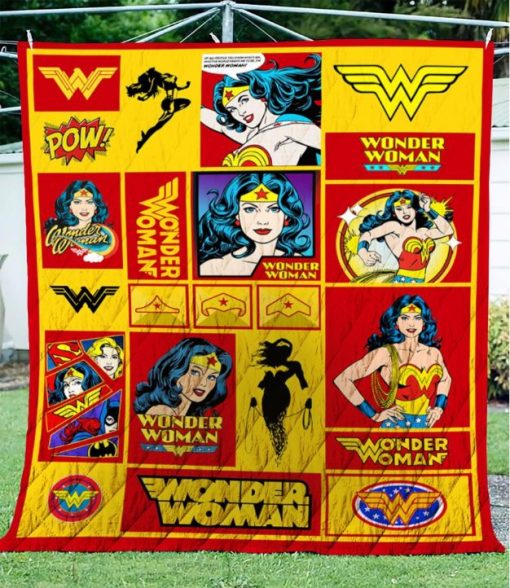 WONDER WOMAN FABRIC QUILT