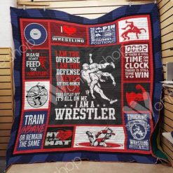 Wrestling Quilt Blanket M0903 87o33