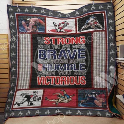 Wrestling Quilt Blanket M1502 82o36