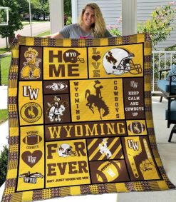 Wyoming Cowboys Quilt Blanket B080627