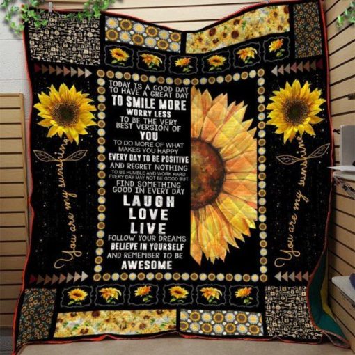 You Are My Sunshine Quilt Blanket 3d Quilt Blanket Pm Qct00024