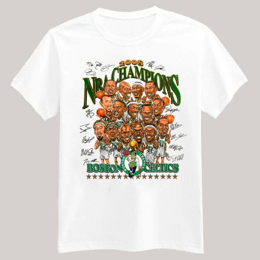 2008 Nba Champion Sporter Signature Boston Celtics Basketball Unisex T-Shirt