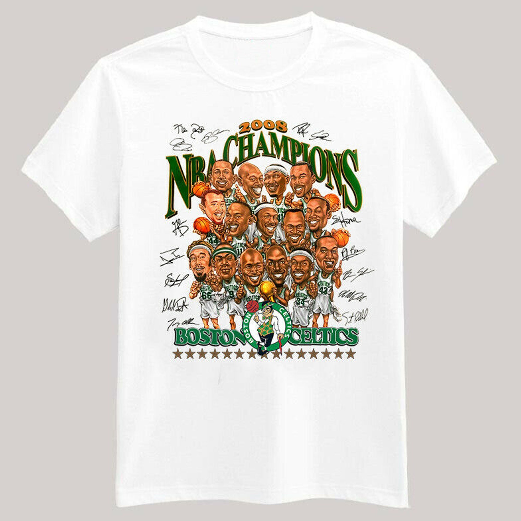 2008 Nba Champion Sporter Signature Boston Celtics Basketball Unisex T-Shirt