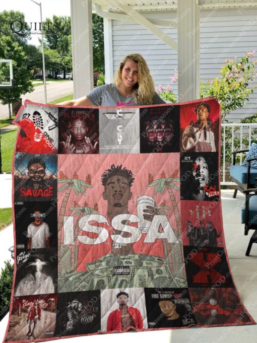 21 Savage Albums For Fan Quilt Blanket
