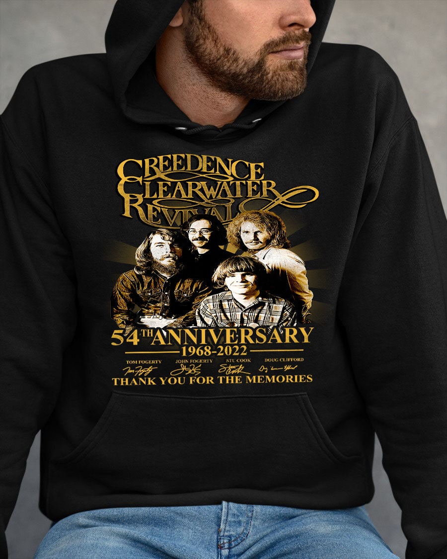 54th Anniversary Creedence Clearwater Revival Rock Band Vintage Style Unisex T-Shirt