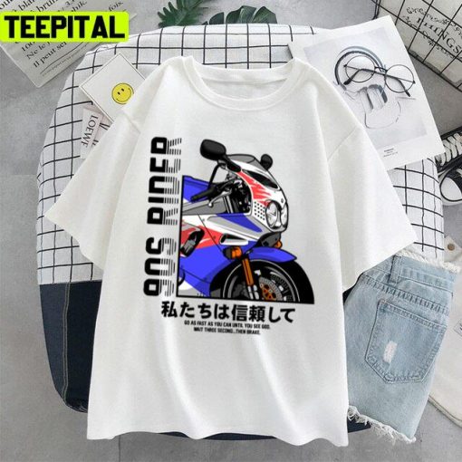 90s Rider Retro Motor Racing Illustration Unisex T-Shirt