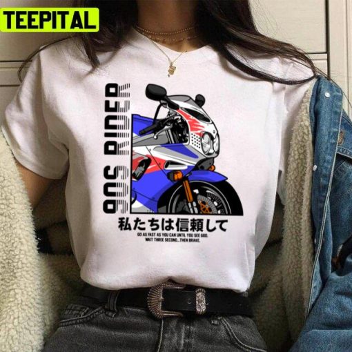 90s Rider Retro Motor Racing Illustration Unisex T-Shirt