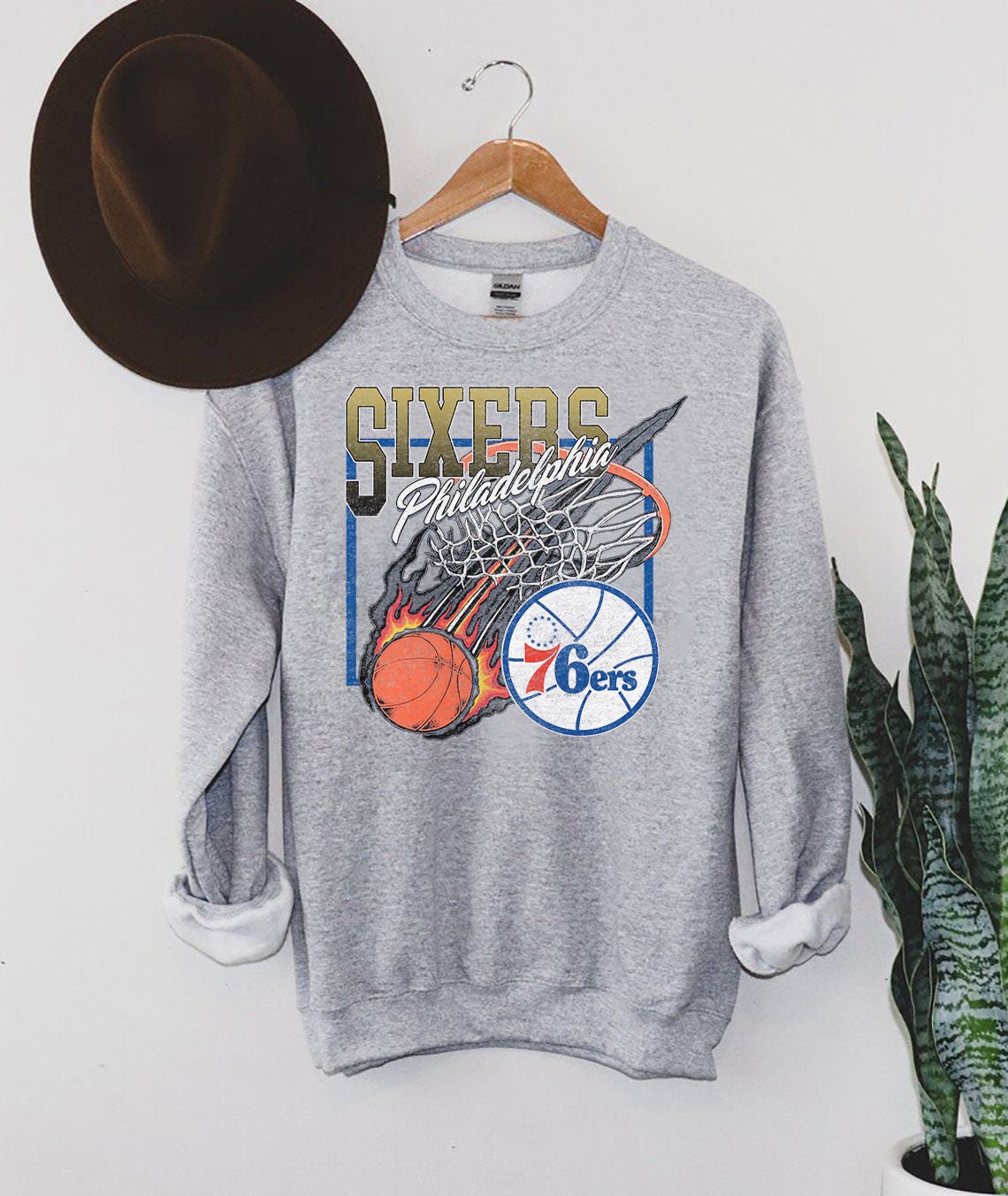 Philadelphia Basketball 90's Style - Philadelphia 76ers - T-Shirt