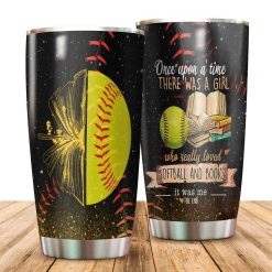 A Girl Who Loved Softball Stainless Steel Cup