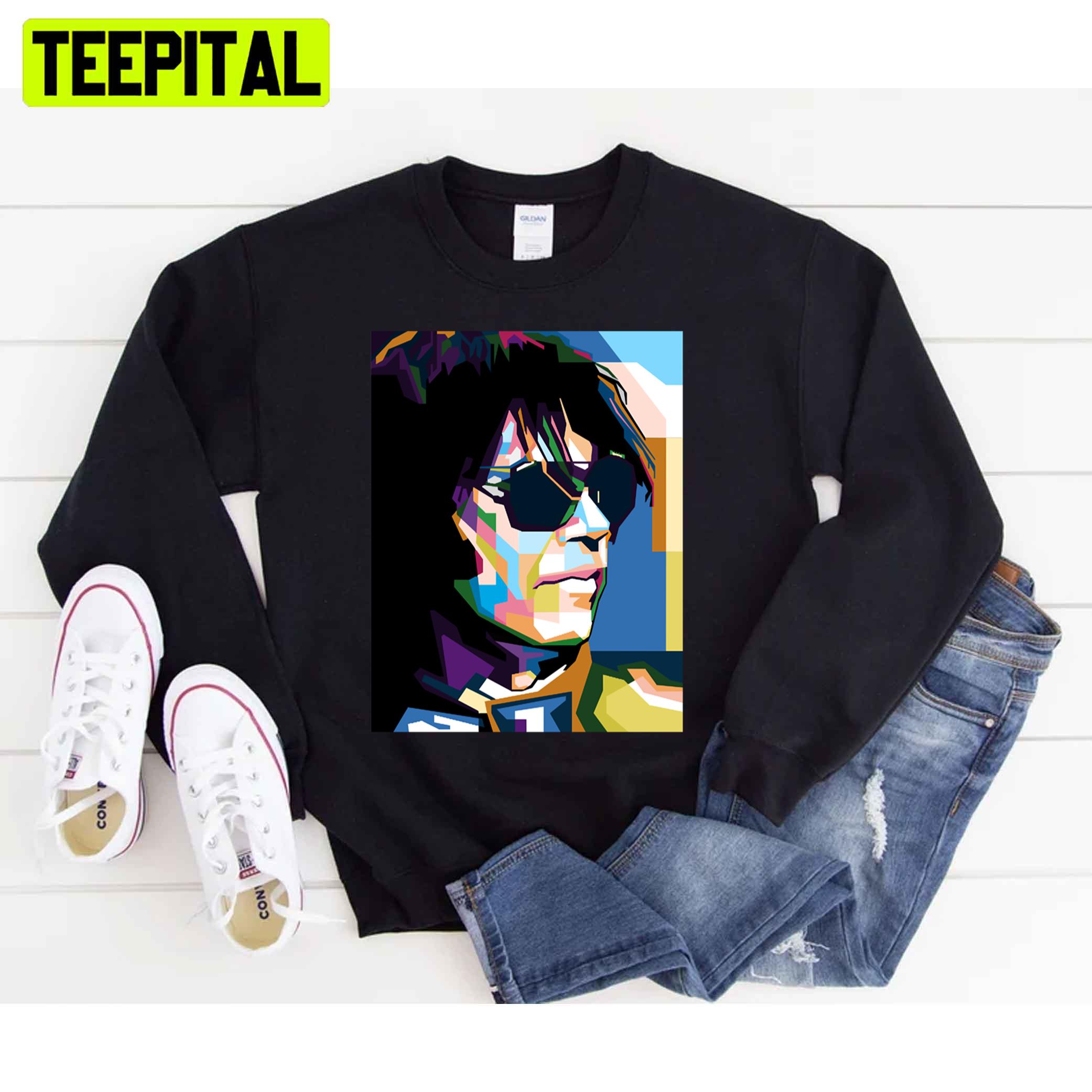 Abstract Neil Young In Popart Wpap Unisex T-Shirt