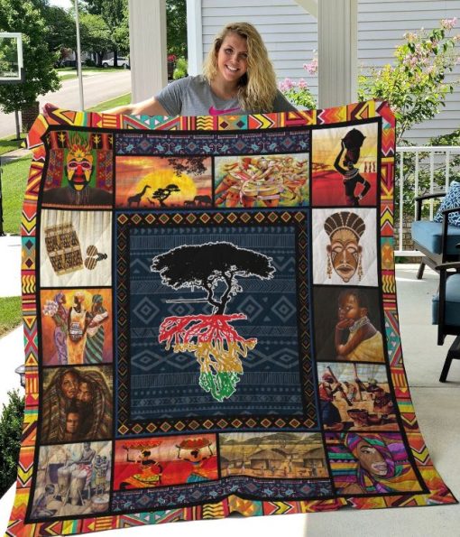 African Roots Quilt Blanket