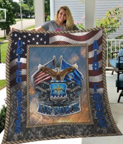 Air Force American Eagle Quilt Blanket