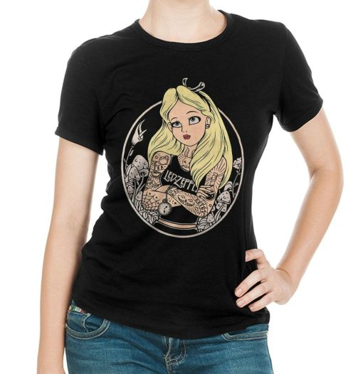 Alice in Wonderland Rock and Roll T-Shirt