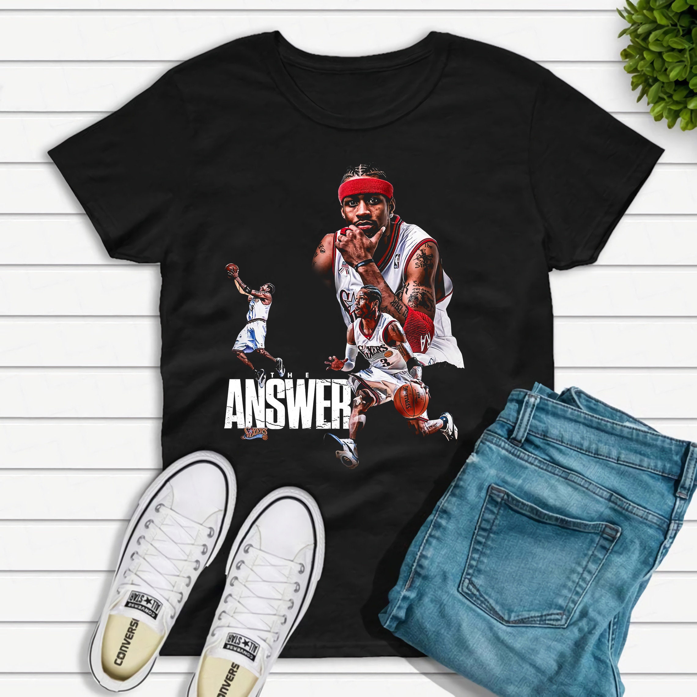 Allen Iverson The Answer Philadelphia 76ers NBA Basketball Unisex T-Shirt