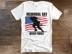 American Flag Memorial Day Never Forget Memorial Day Unisex T-Shirt