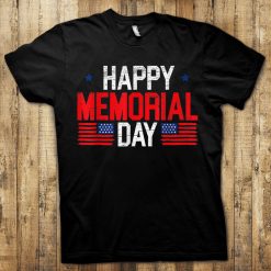 American Flag Patriotic Armed Forces Memorial Day Unisex T-Shirt