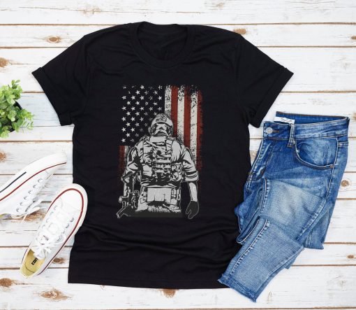 American Flag Veterans Memorial Day Unisex T-Shirt