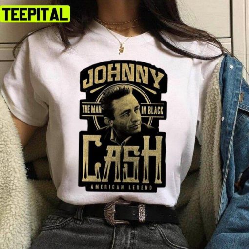 American Legend Johnny Cash Illustration Unisex T-Shirt