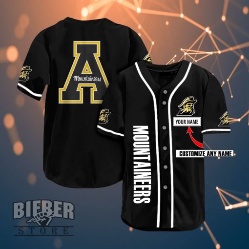Appalachian State Mountaineers Personalized Name Ncaa Fans Team 3d Customization Gifts Baseball Jersey